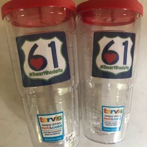 Tervis tumbler #iheartthedelta 24oz tumblers new